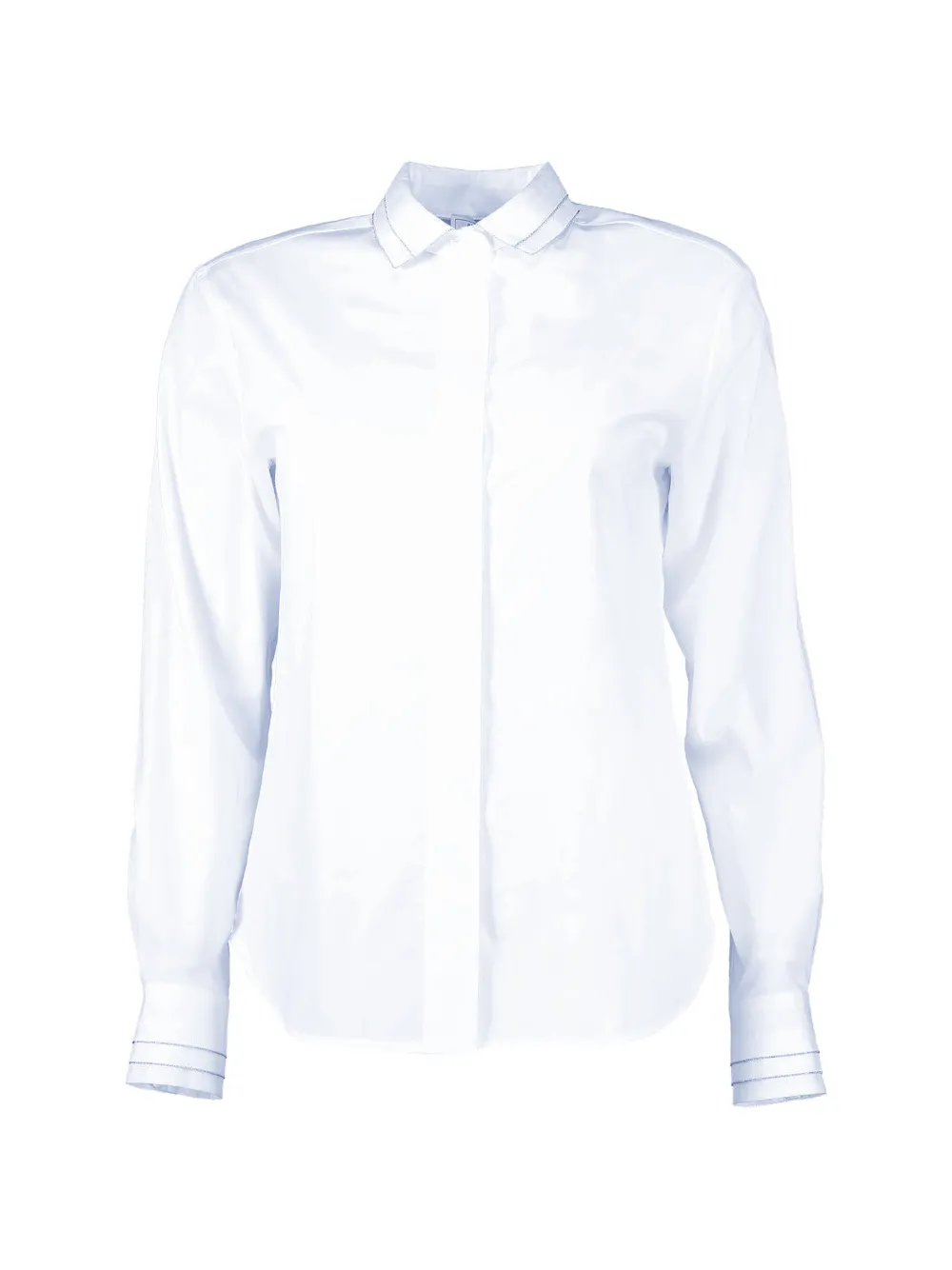 Peserico pleated long-sleeve shirt - Bianco