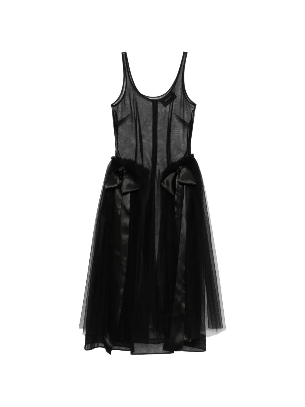 Simone Rocha bow midi dress - Nero