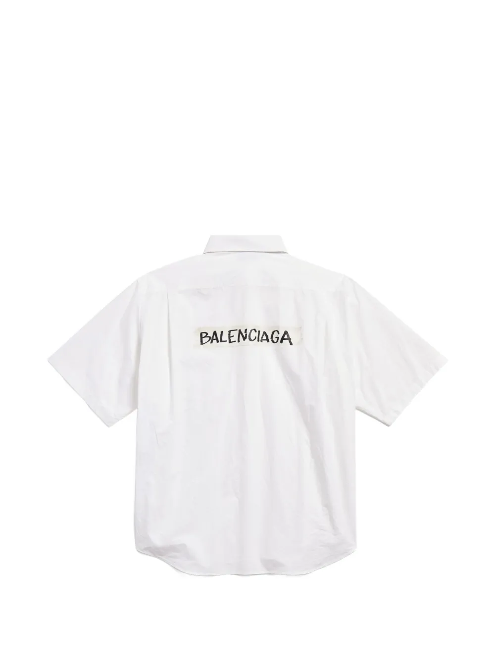 Balenciaga overhemd met korte mouwen Wit