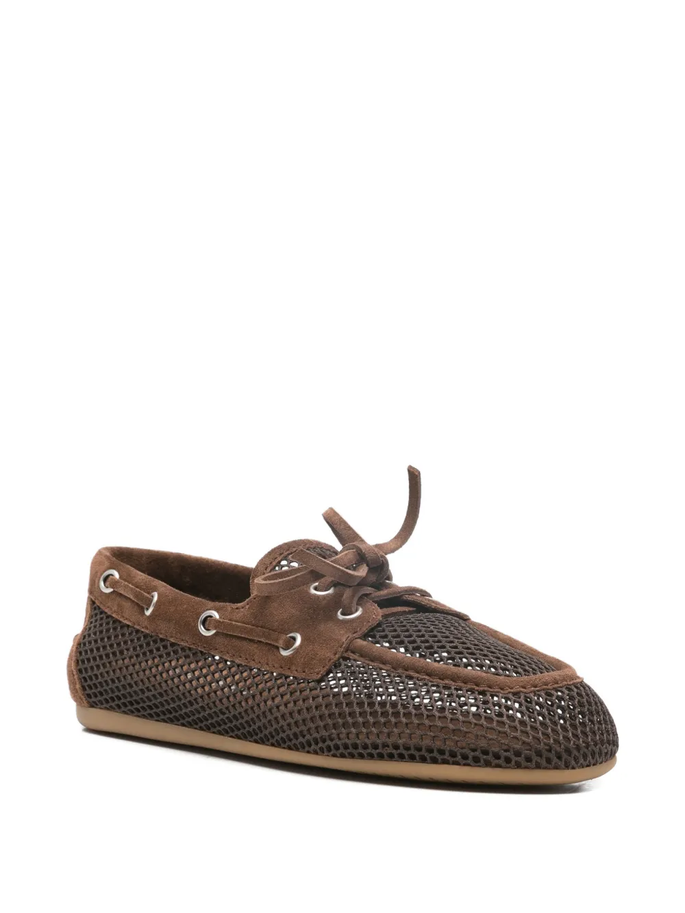 Miu eyelet tie loafers Bruin