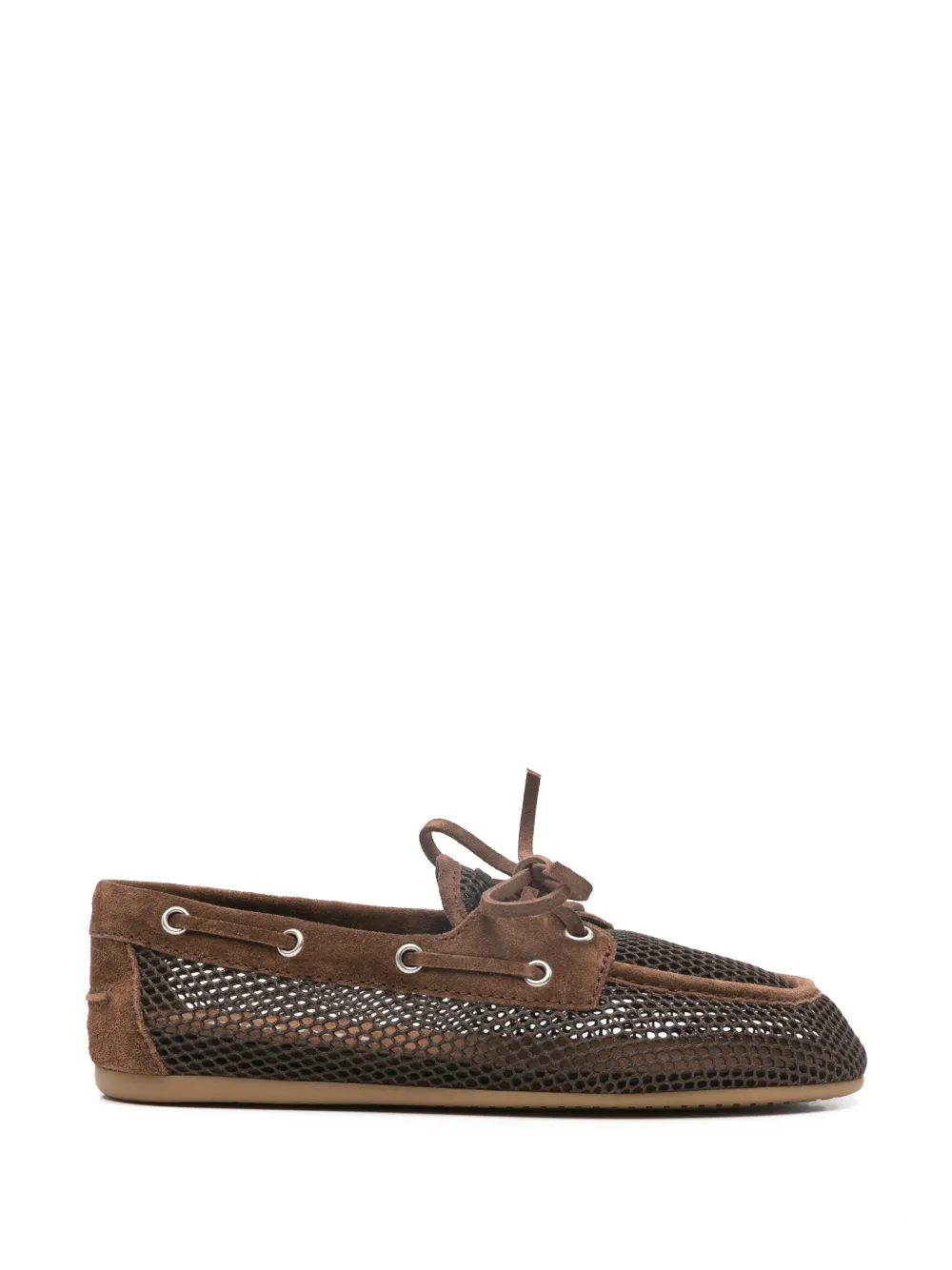 Miu eyelet tie loafers Bruin