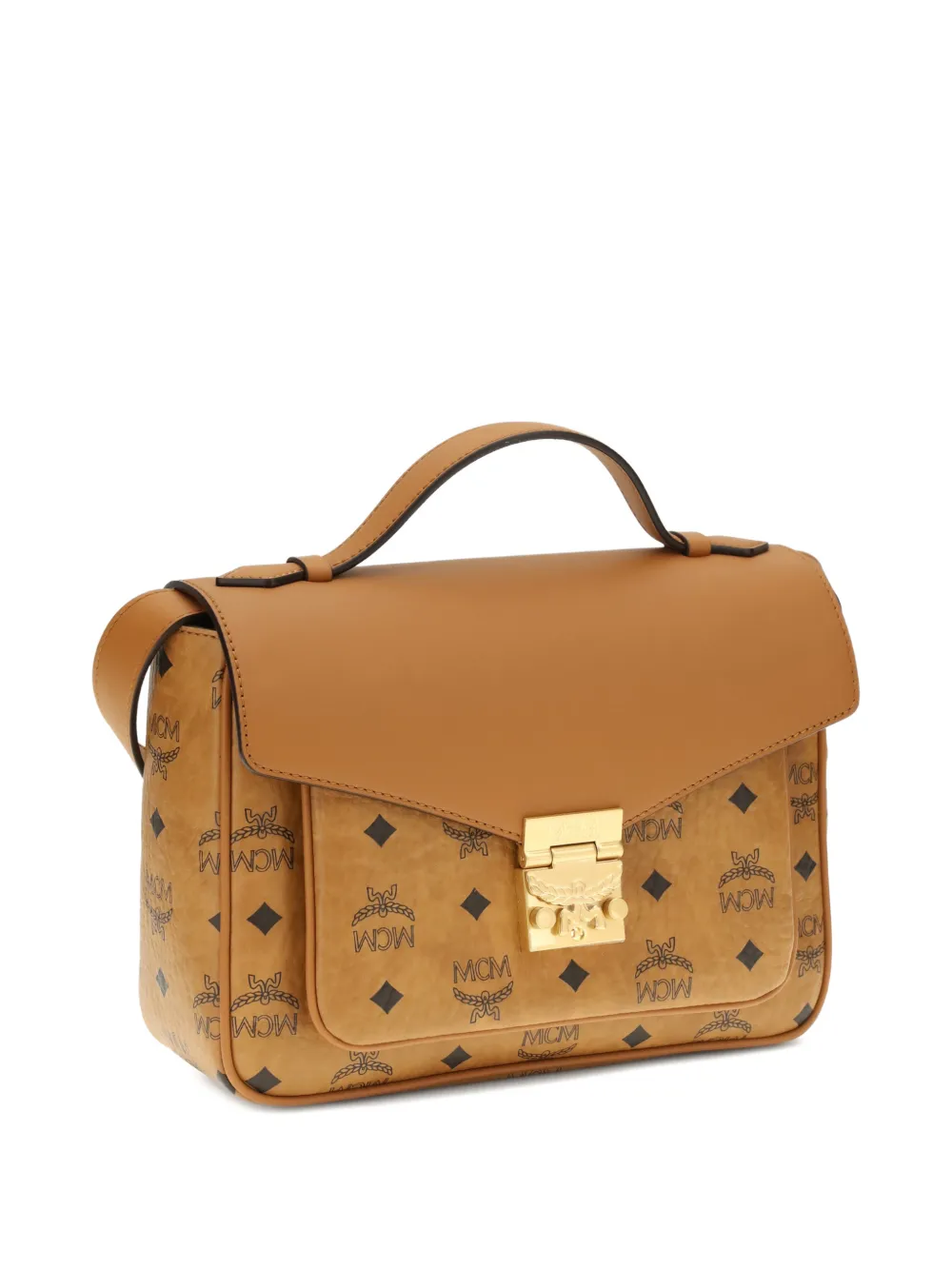  Mcm Medium Tracy Monogram Cross Body Bag - Neutrals 
