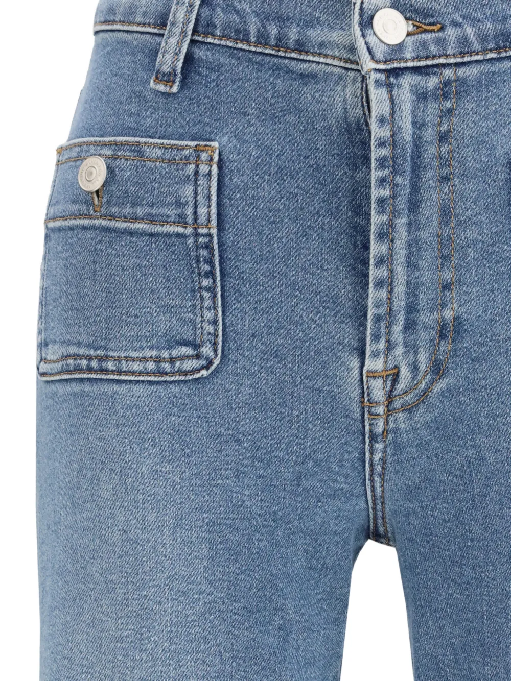 7 For All Mankind Flared jeans met zakken Blauw