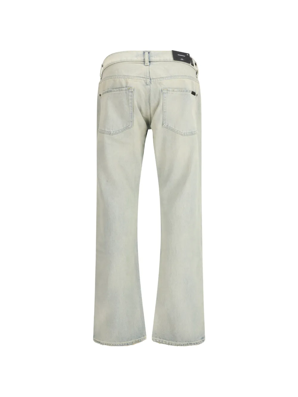  7 For All Mankind Bootcut Cotton Jeans - Neutrals 