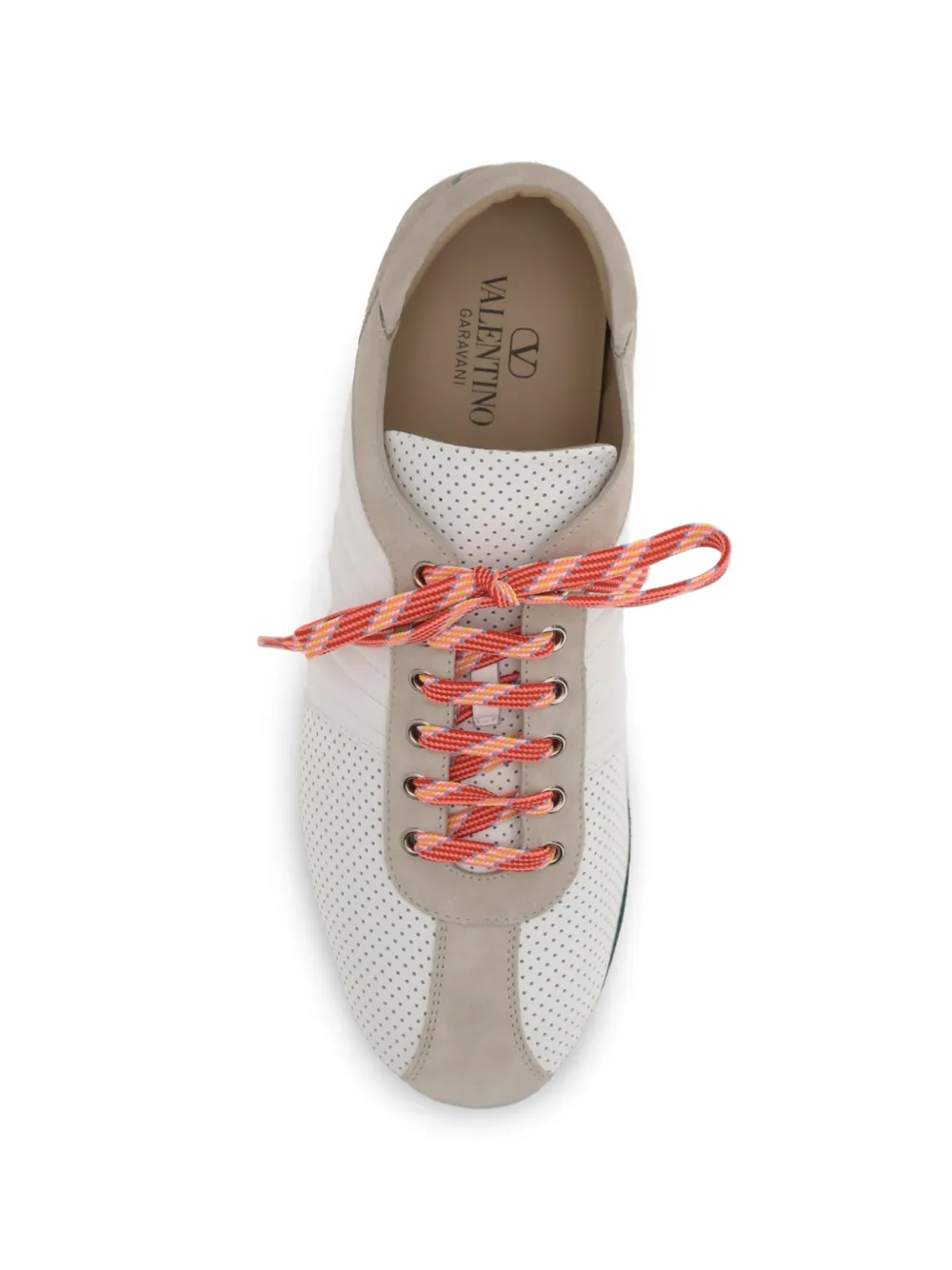 Valentino Garavani perforated logo-detail sneakers Wit