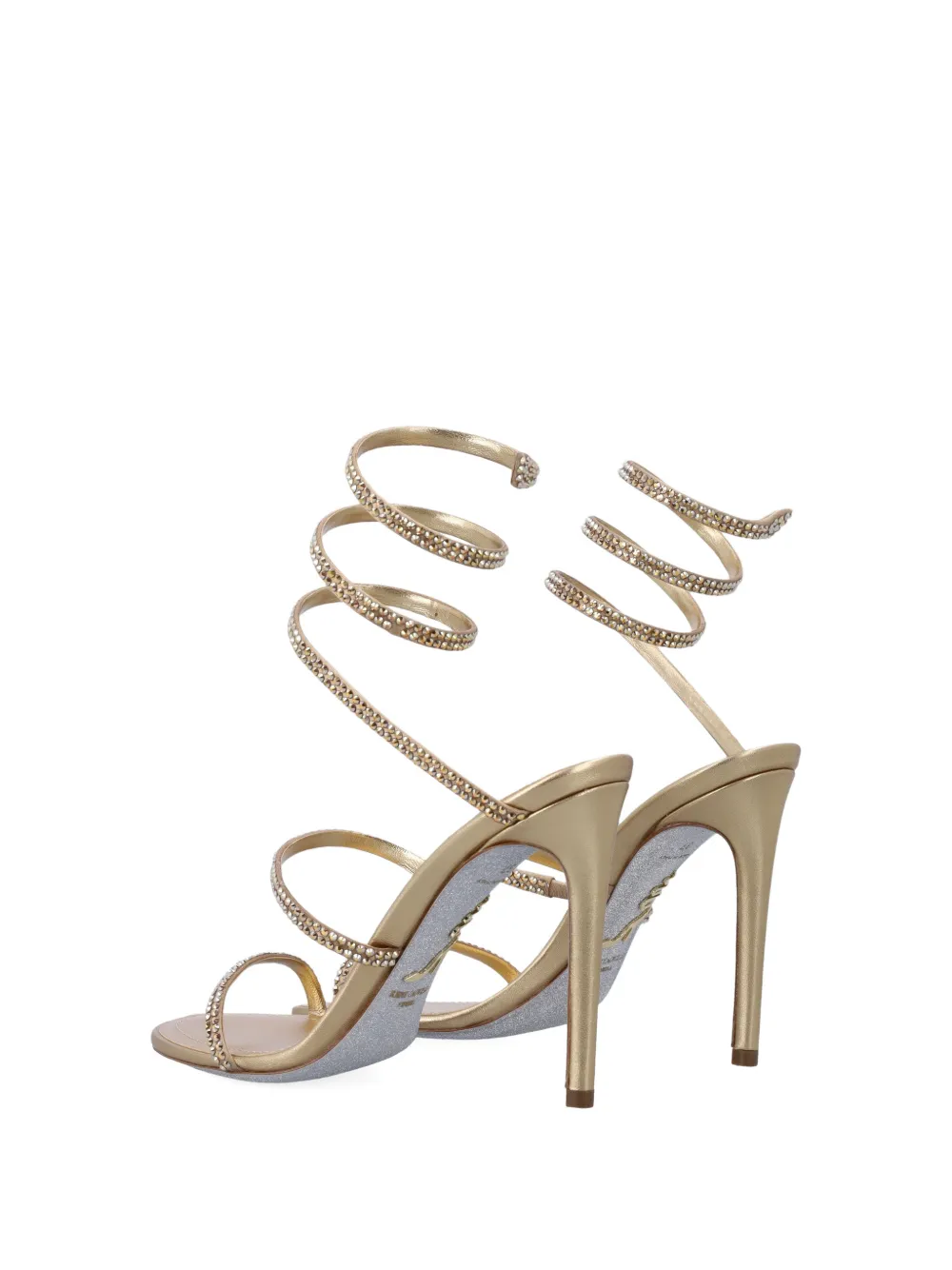 René Caovilla Cleo embellished pumps Goud