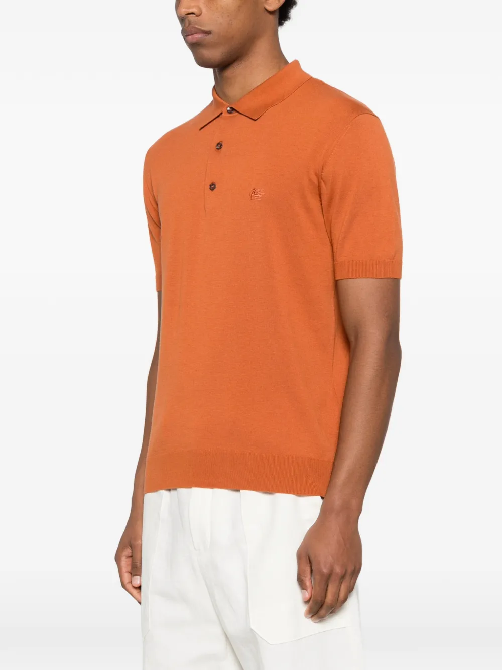 ETRO Poloshirt met geborduurd logo Oranje
