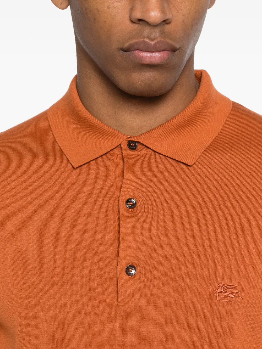 ETRO Poloshirt met geborduurd logo Oranje