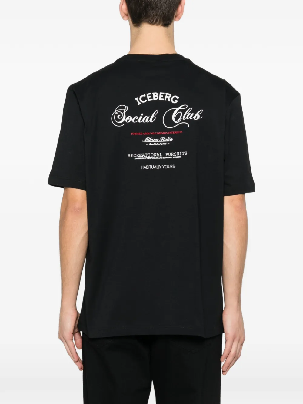 Iceberg T-shirt met logo Zwart