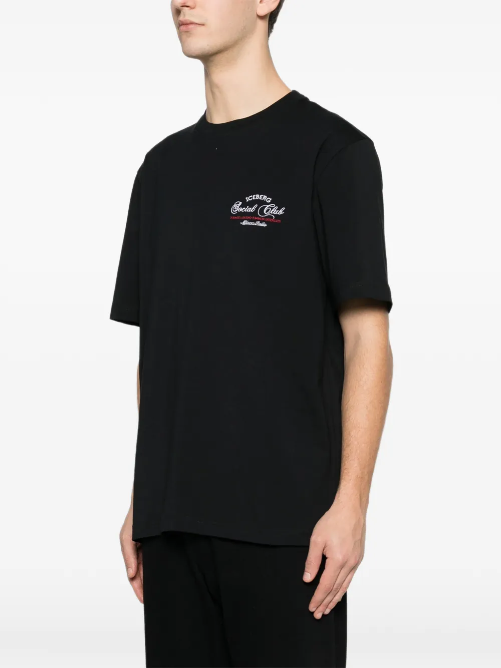 Iceberg T-shirt met logo Zwart