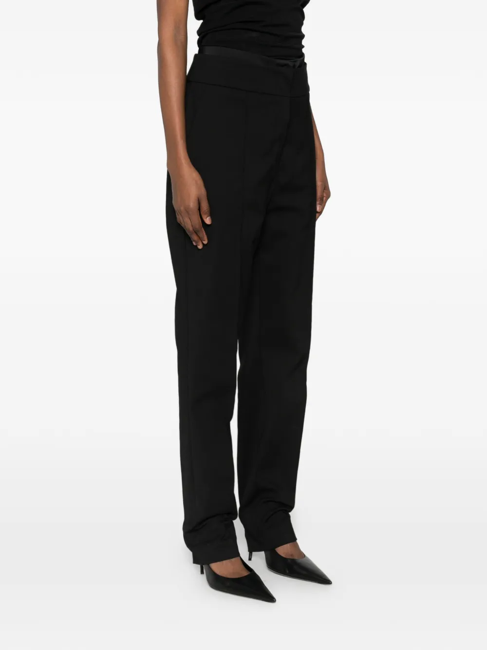  Mitiliane Couture Double Front Opening Trousers - Black 