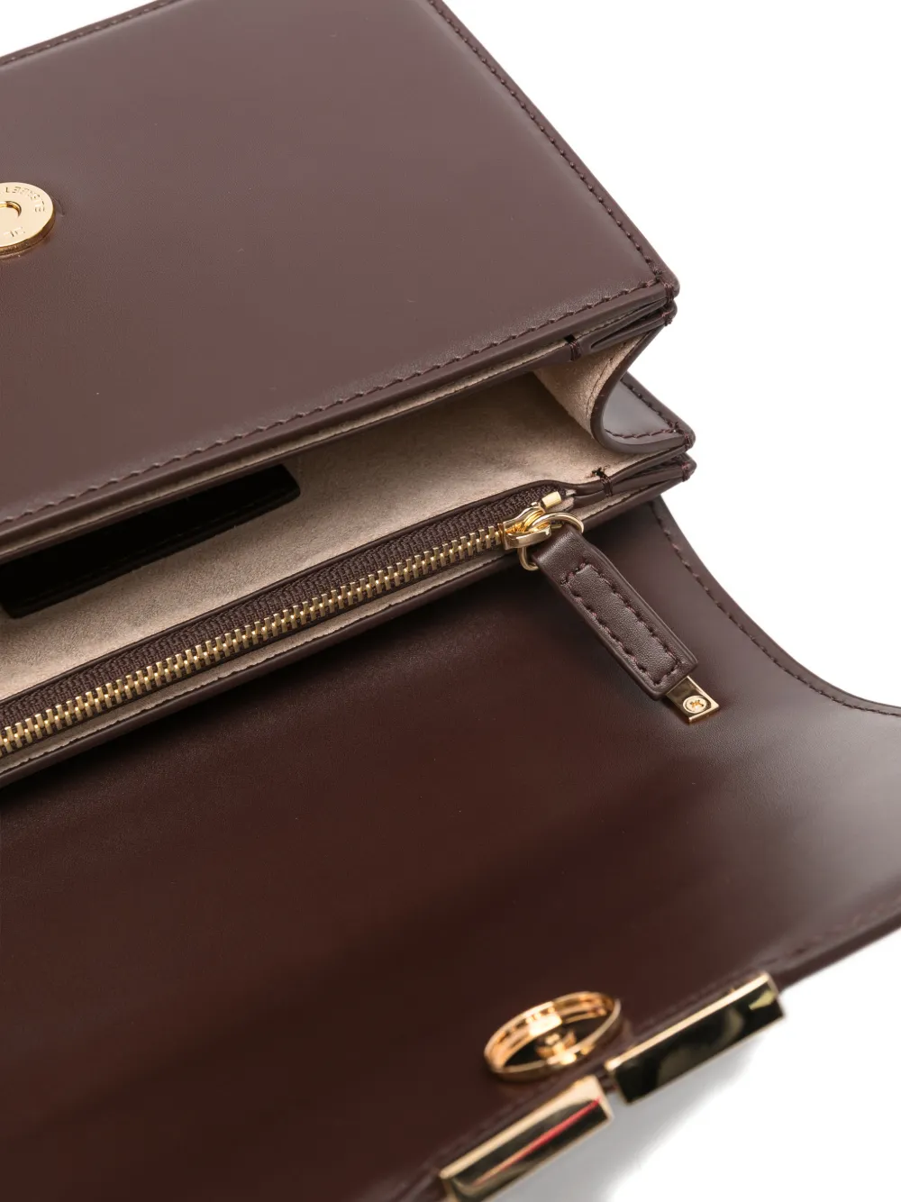 Elisabetta Franchi Kleine tas met kettinghengsel Bruin