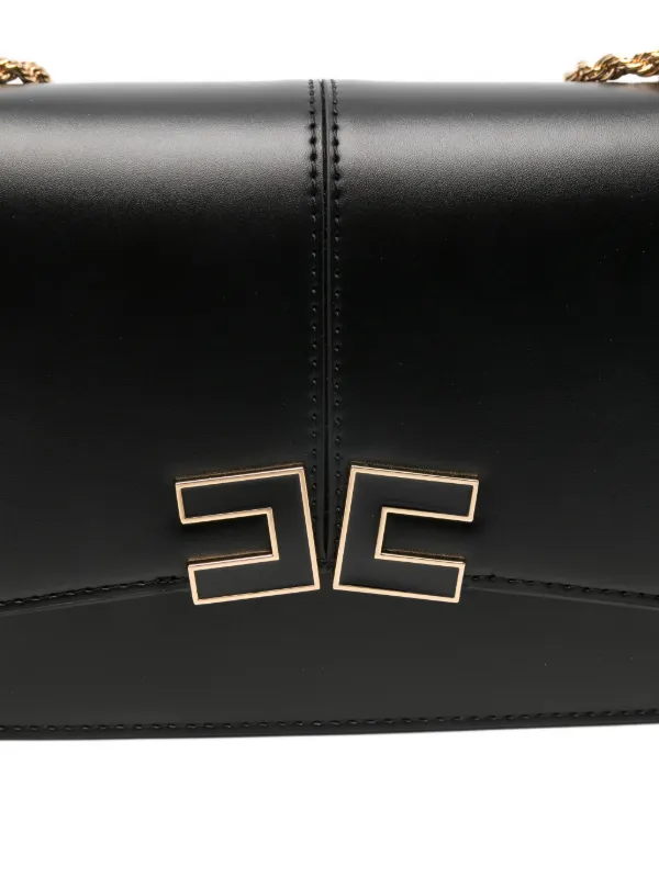 Elisabetta Franchi logo-plaque chain-strap Mini Shoulder Bag