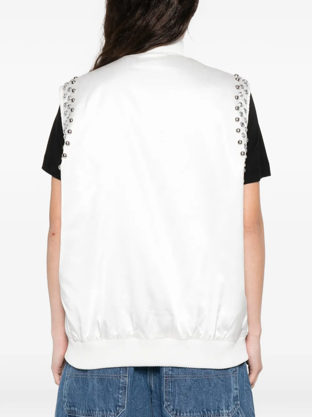 P.A.R.O.S.H. Gilet met studs Wit