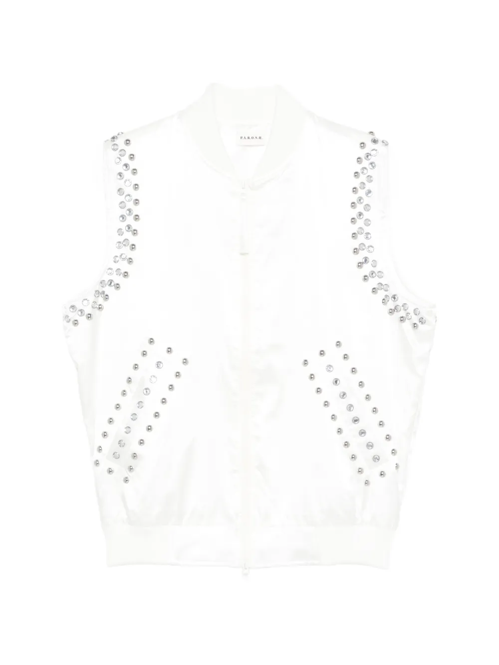 P.A.R.O.S.H. studded gilet - Weiß