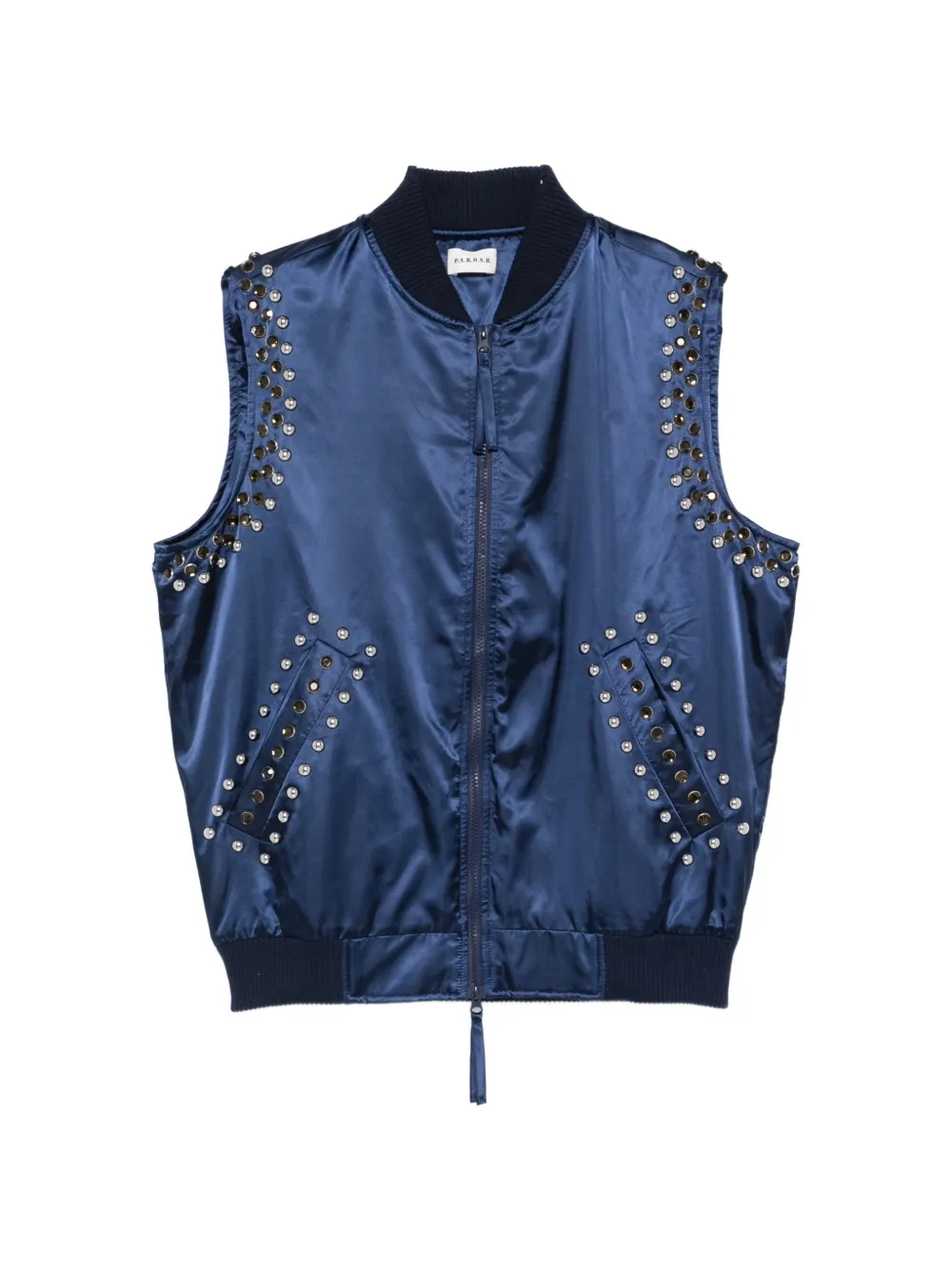 P.A.R.O.S.H. stud-embellished gilet - Blau