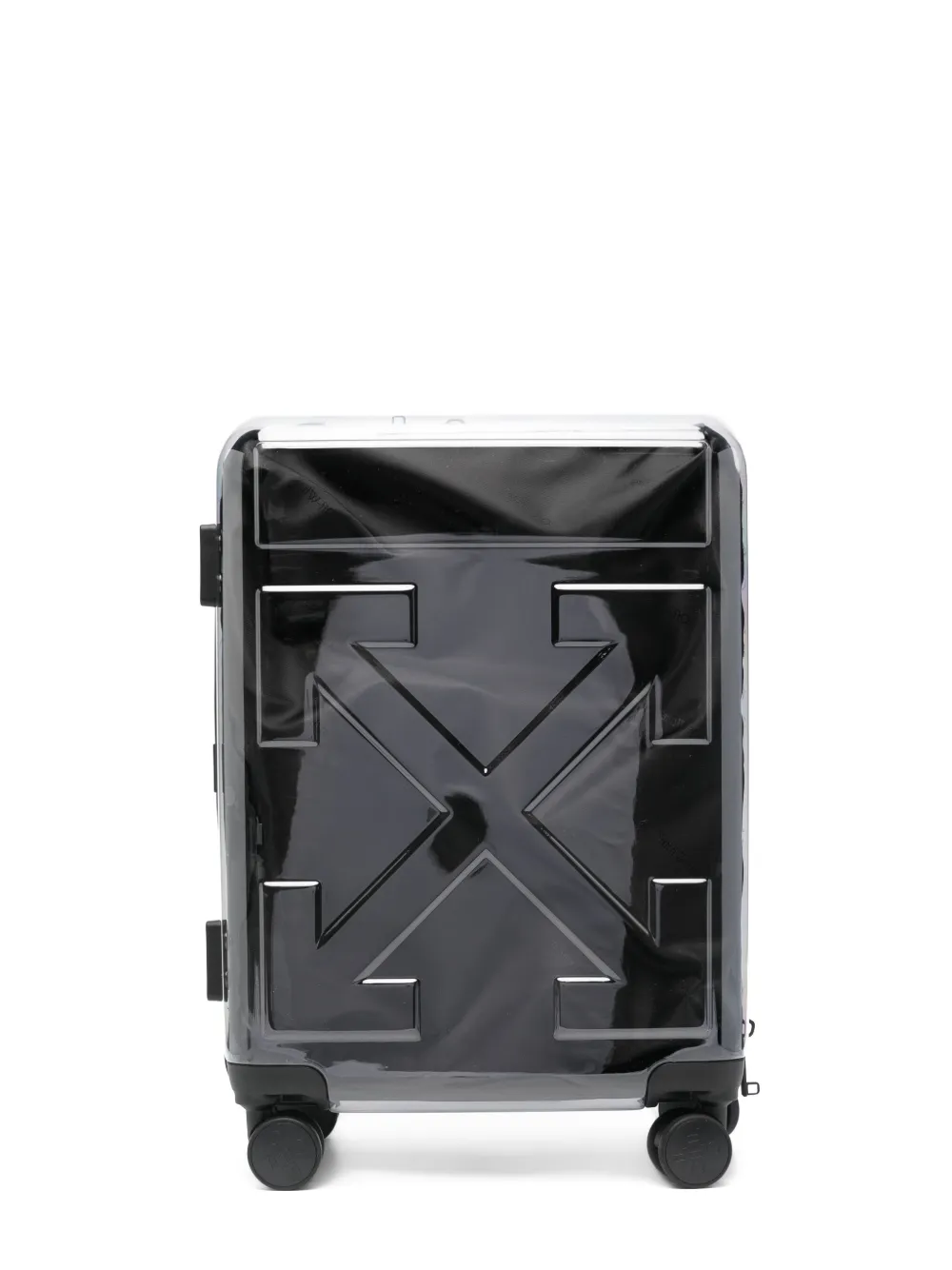 Off-White arrows trolley luggage - Bianco