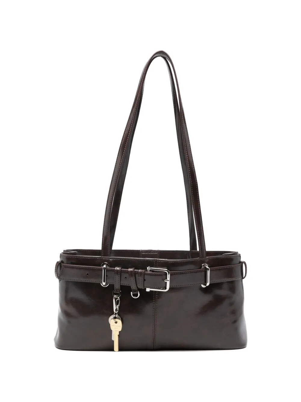 Osoi buckle detail shoulder bag - Marrone