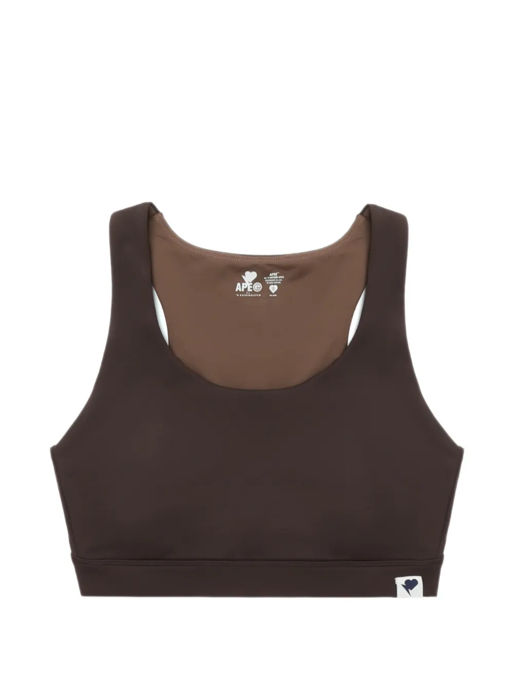 APEE™ by *A BATHING APE® scoop-neck sport bra - Braun