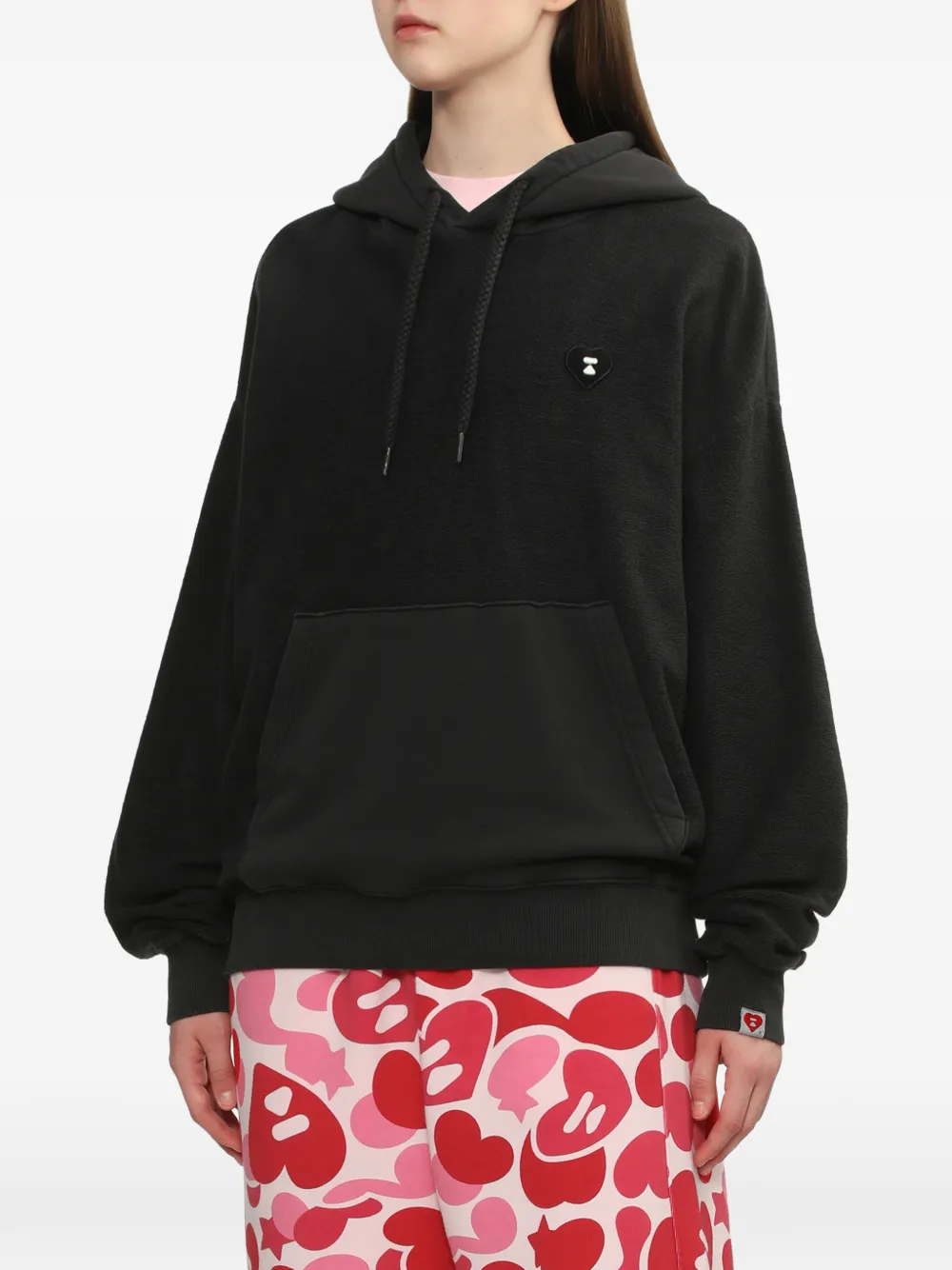  A Bathing Ape® Patch-pocket Cotton Hoodie - Black 