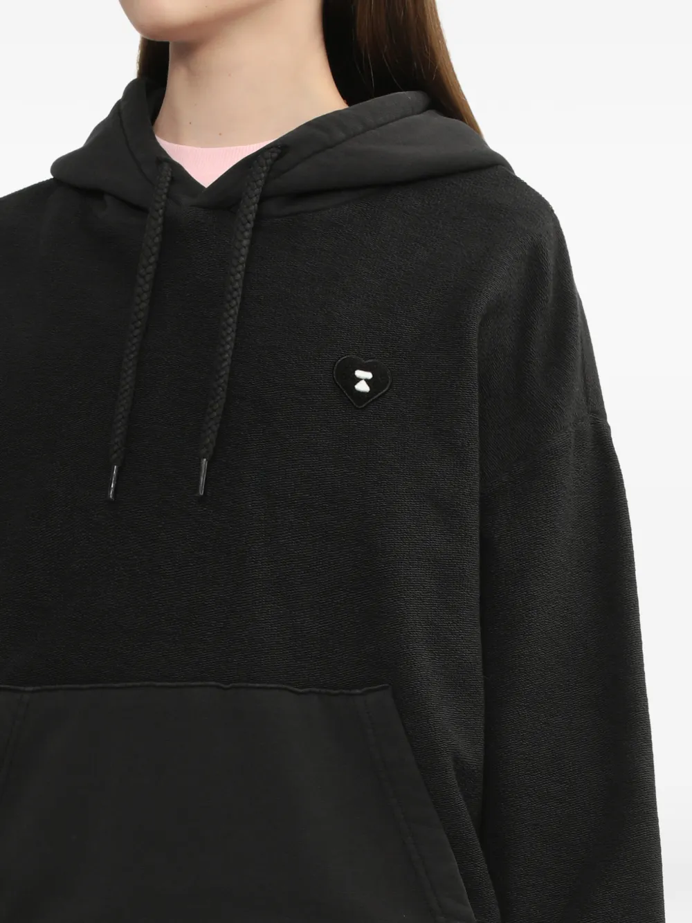 patch-pocket cotton Hoodie