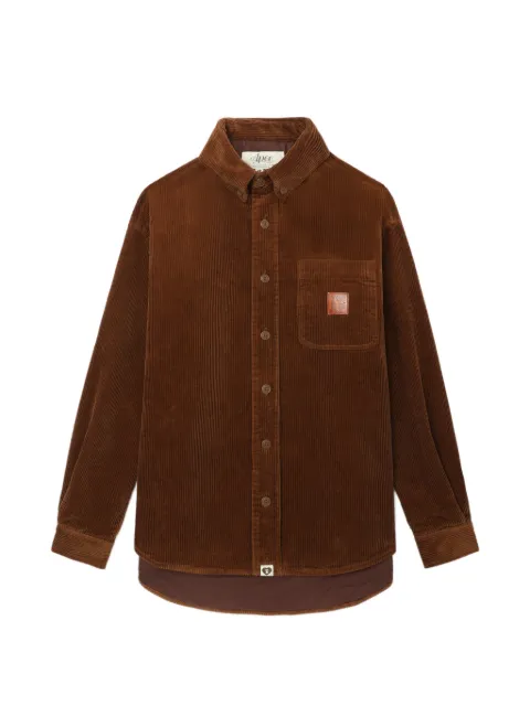 A BATHING APE® fløjlsskjorte med brystlomme 