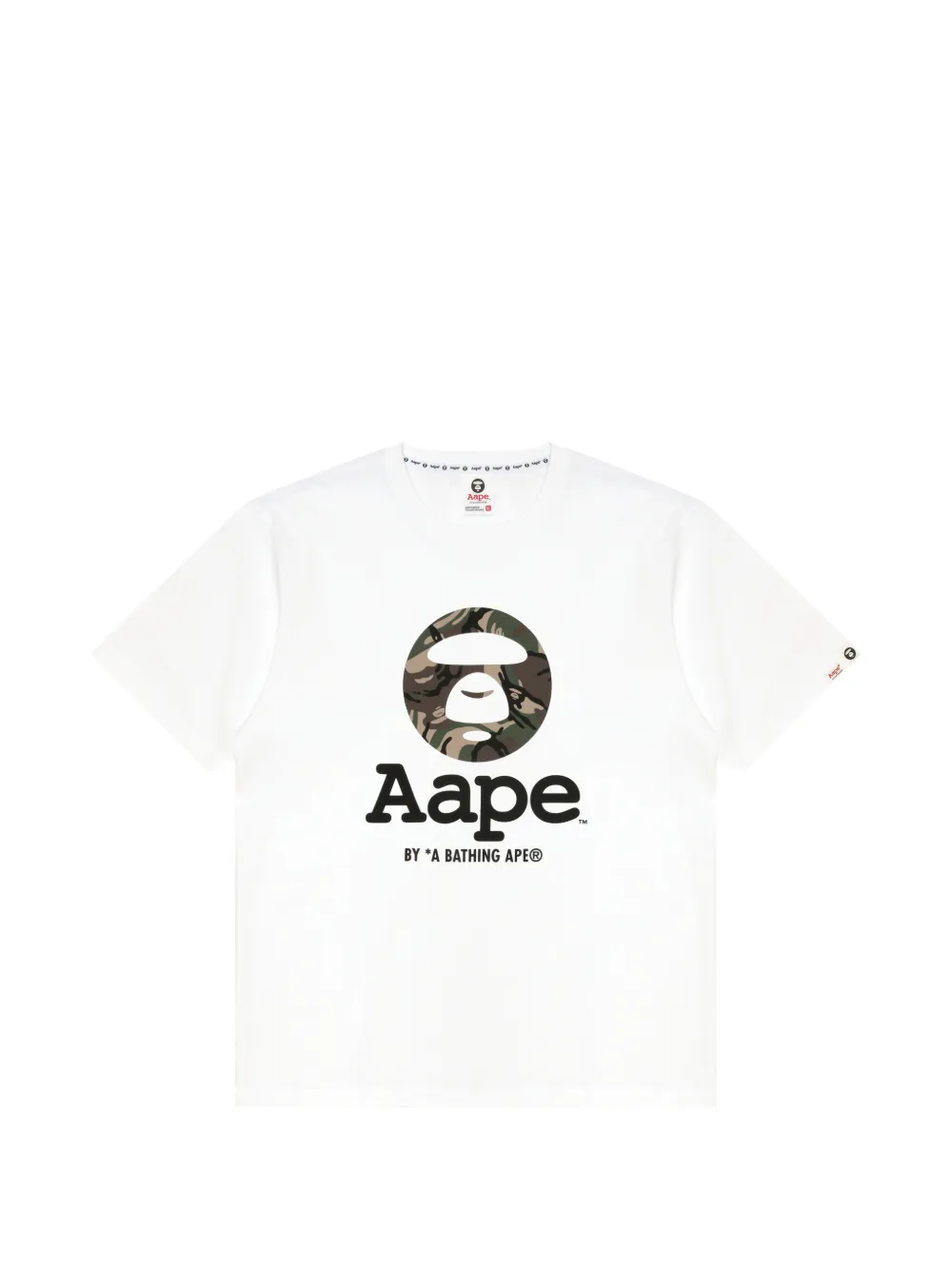 AAPE BY *A BATHING APE® T-shirt con stampa camouflage - Bianco