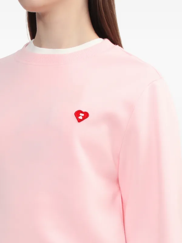 A BATHING APE® ハートバッジ スウェットシャツ | ピンク | FARFETCH JP