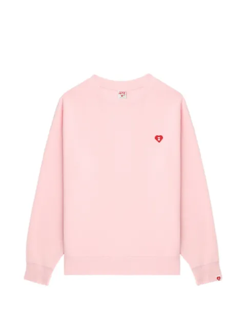 A BATHING APE® heart-badge sweatshirt