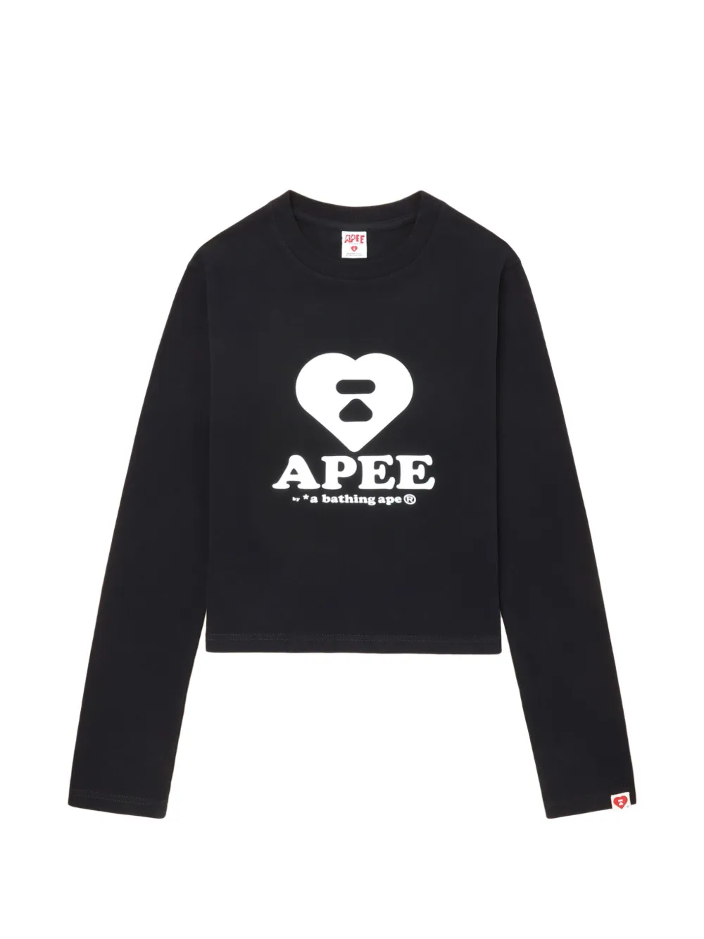 APEE™ by *A BATHING APE® heart logo-print top - Nero
