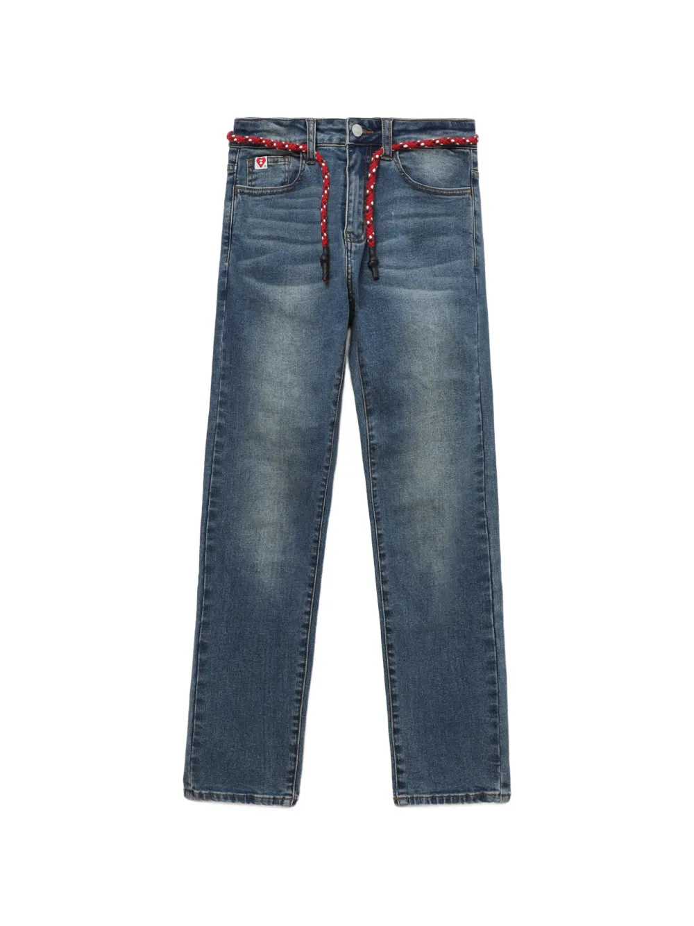 APEE™ by *A BATHING APE® Appe braided straight-leg jeans - Blu