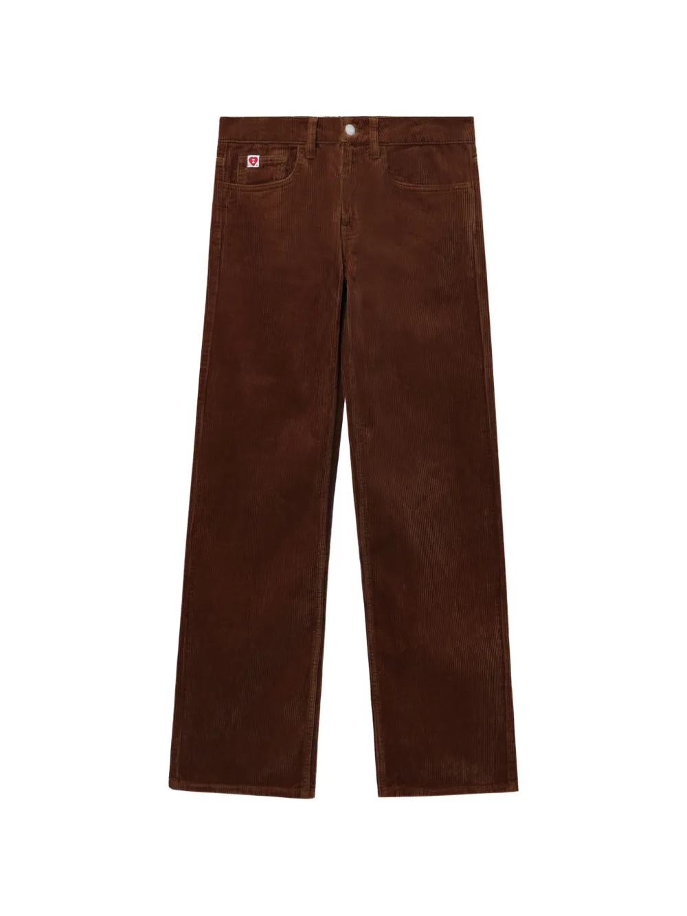 APEE™ by *A BATHING APE® PU corduroy trousers - Braun