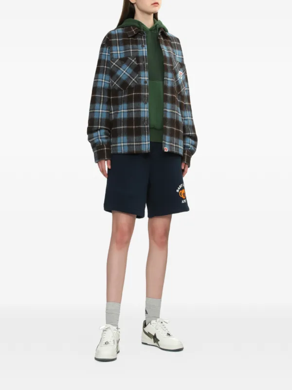 A BATHING APE® ハートパッチ パーカー | グリーン | FARFETCH JP