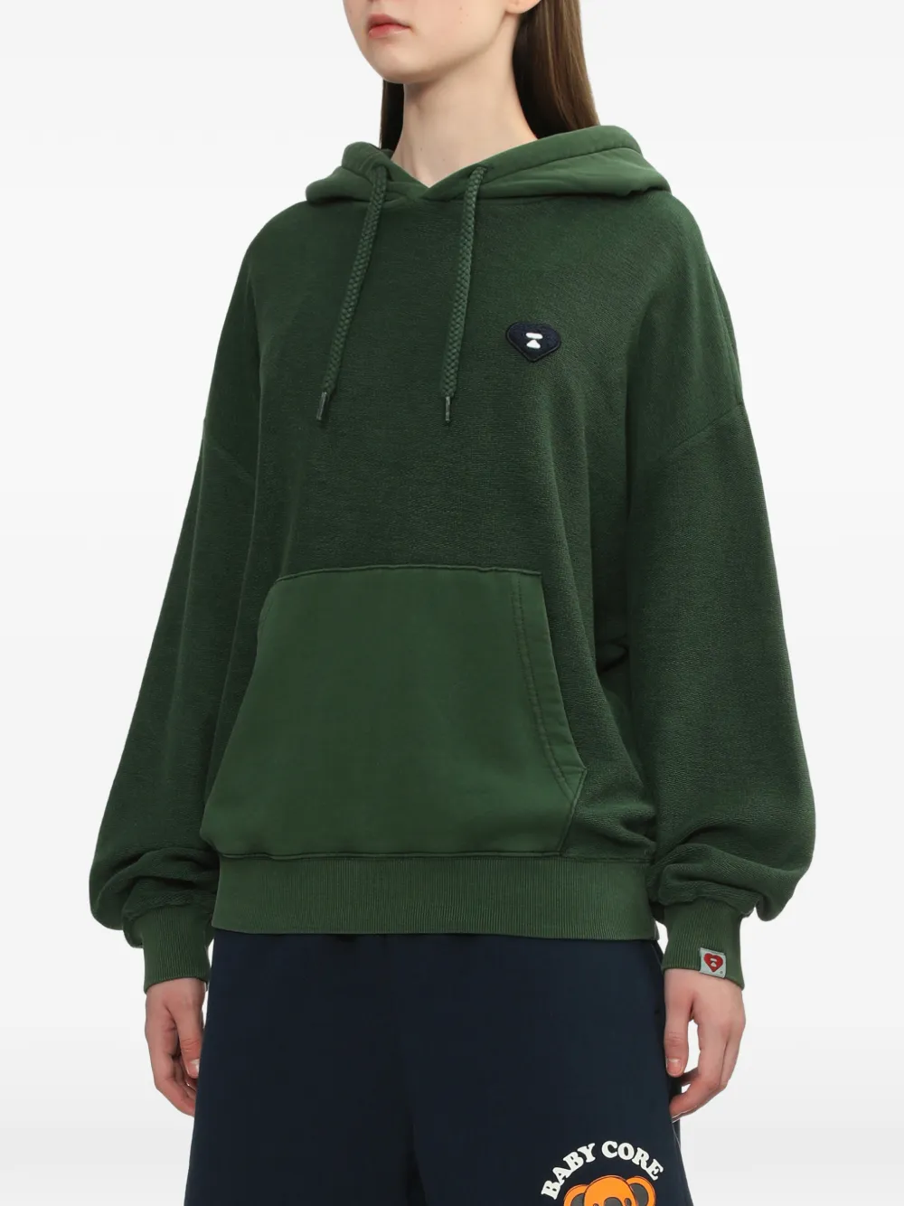 A BATHING APE® ハートパッチ パーカー | グリーン | FARFETCH JP