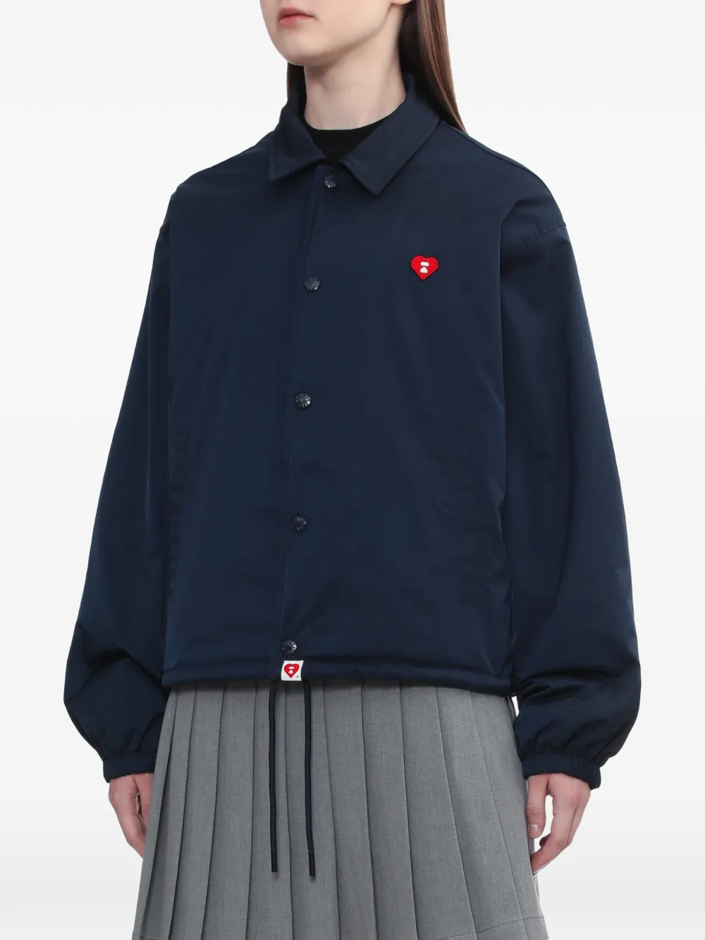  A Bathing Ape® Heart-appliqué Jacket - Blue 