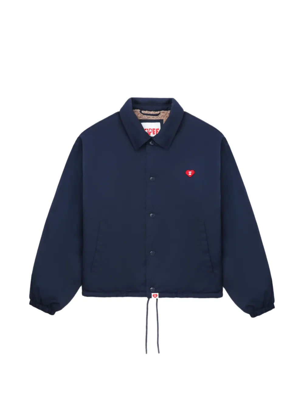 APEE™ by *A BATHING APE® heart-appliqué jacket - Blu