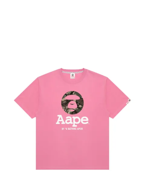 AAPE BY *A BATHING APE® T-shirt med kamuflagemønstret logo