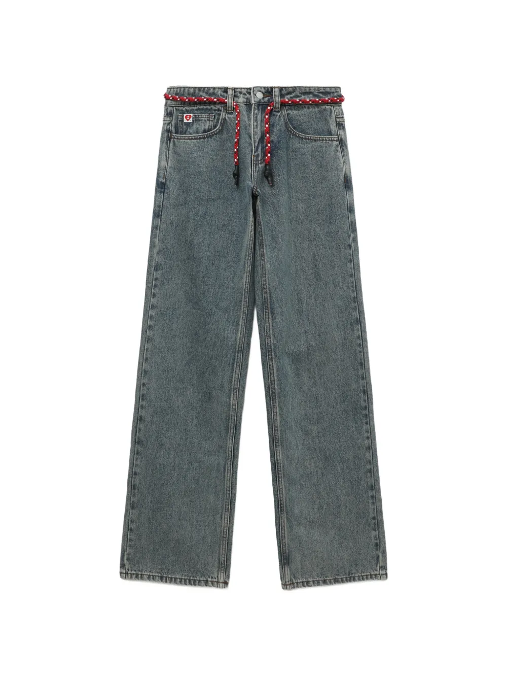 APEE™ by *A BATHING APE® Apee rope wide-leg jeans - Blu
