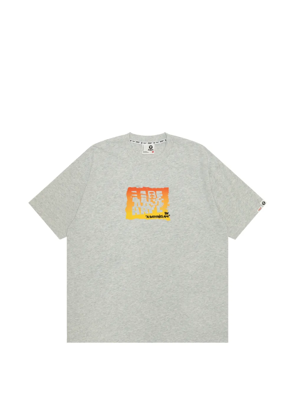AAPE BY *A BATHING APE® Aape graphic print T-shirt - Grigio