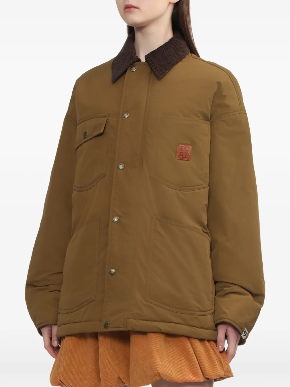  A Bathing Ape® Corduroy-collar Utility Jacket - Brown 