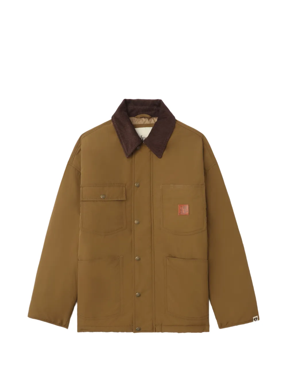 A BATHING APE® Utility-Jacke mit Cordkragen - Braun