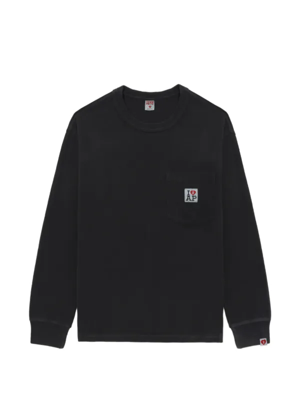 A BATHING APE® ポケット ロングTシャツ | ブラック | FARFETCH JP