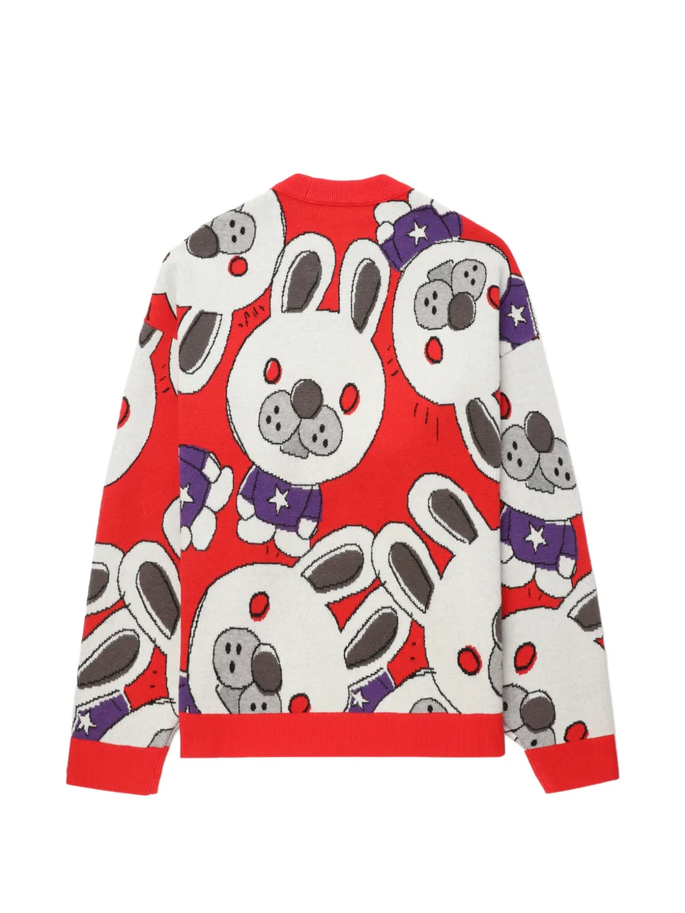 rabbit pattern sweater