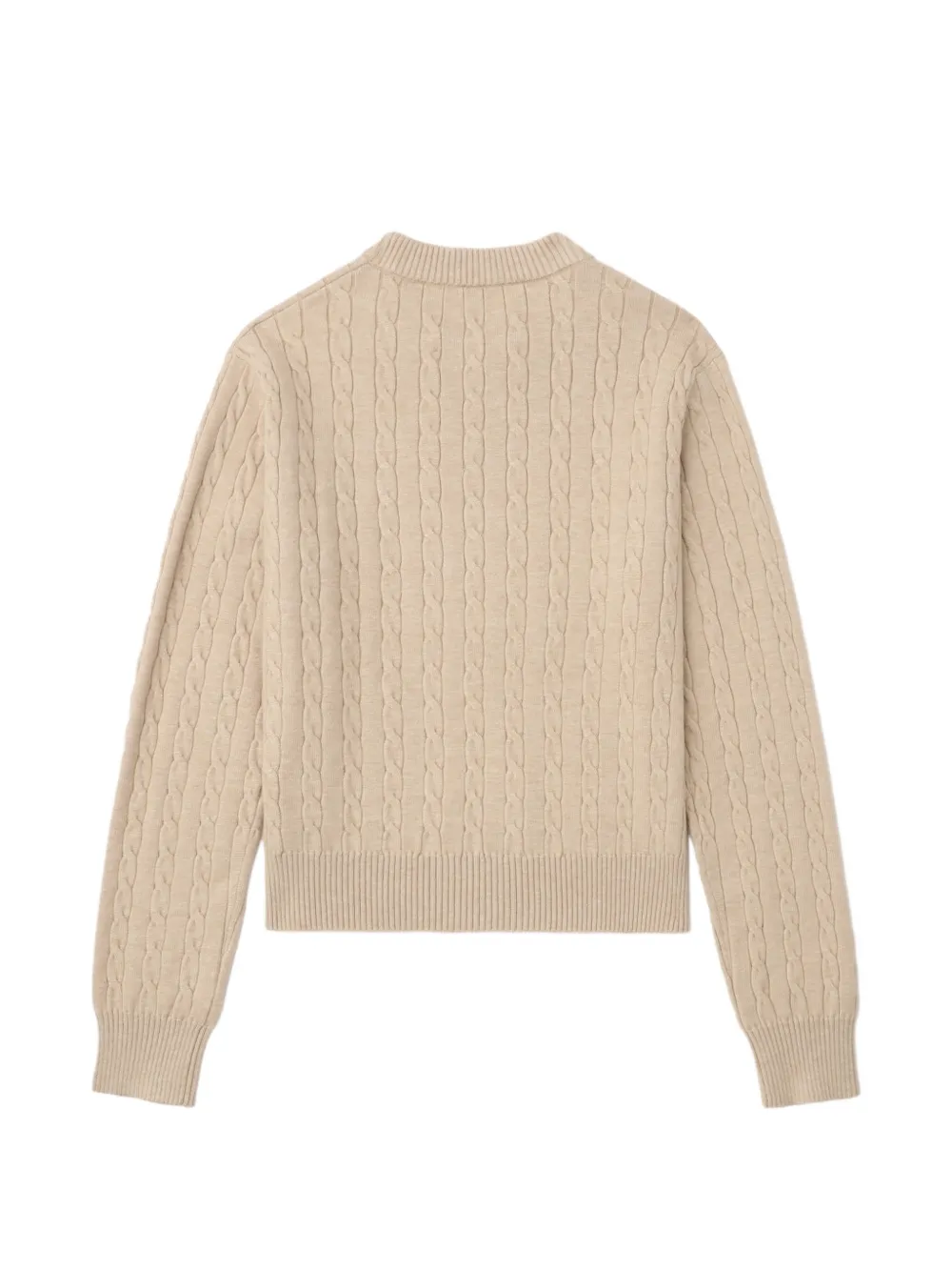 cable-knit heart sweater
