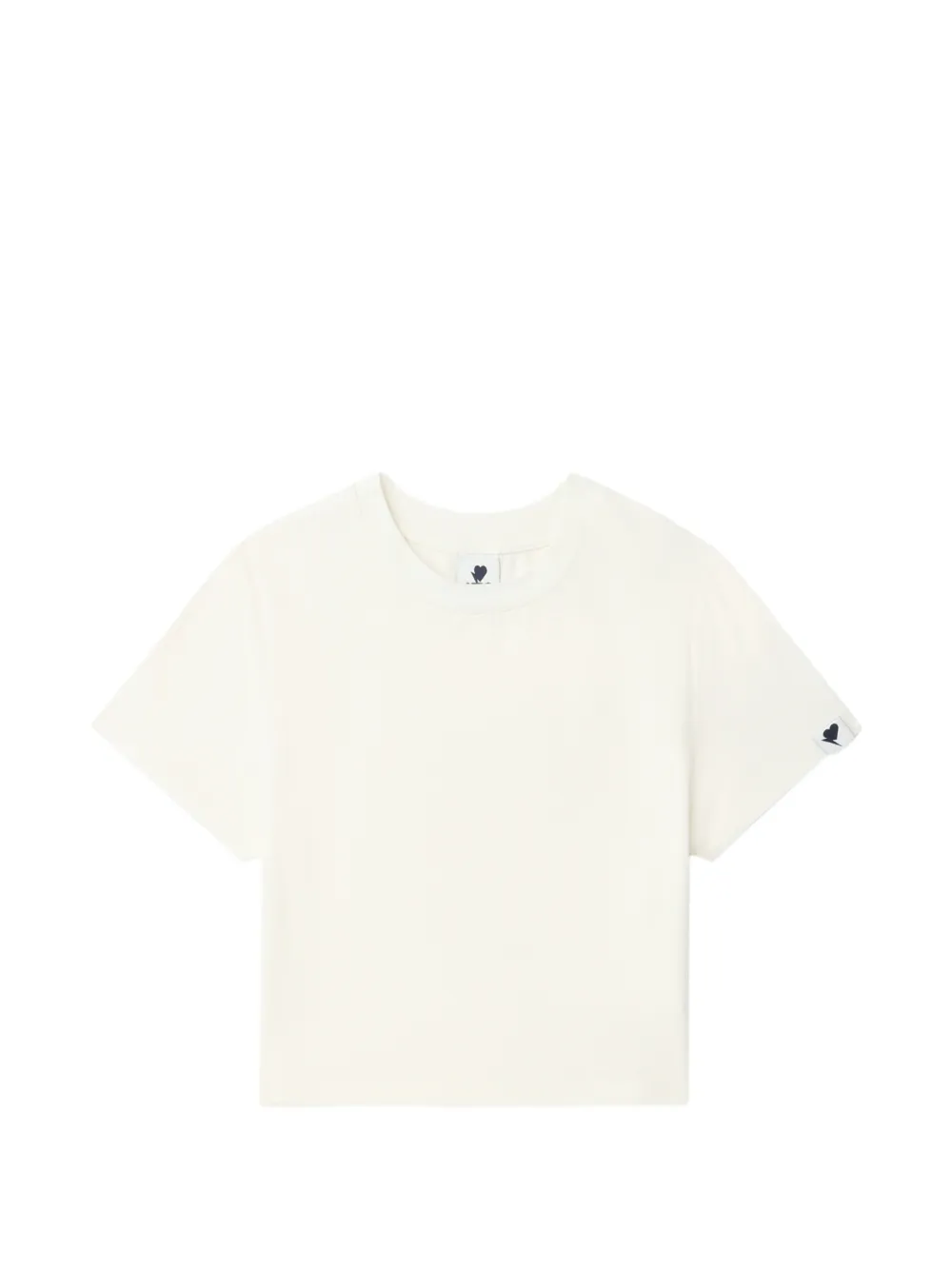 APEE™ by *A BATHING APE® heart-motif cropped T-shirt - Toni neutri