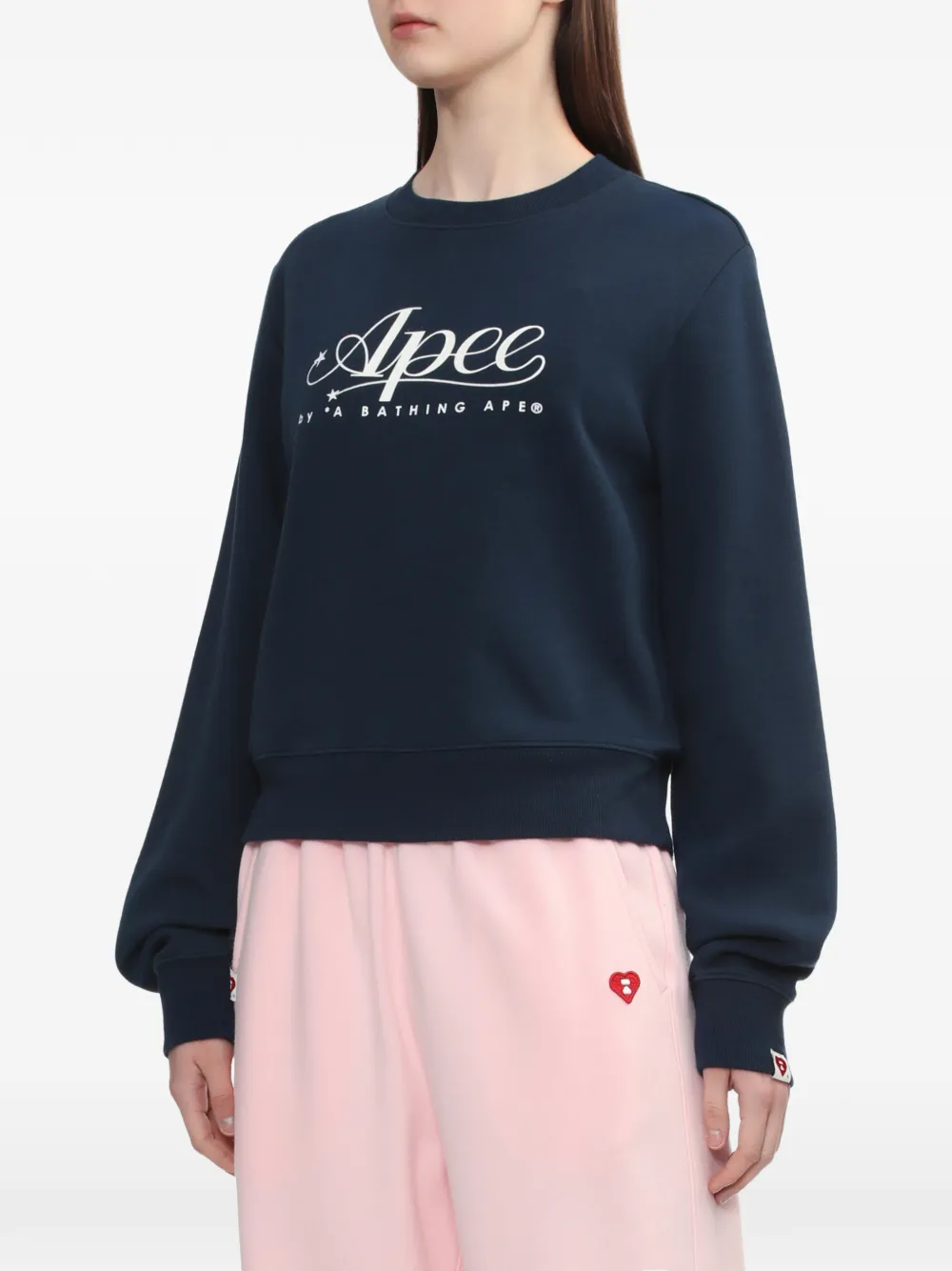  A Bathing Ape® Jersey Con Logo - Azul 