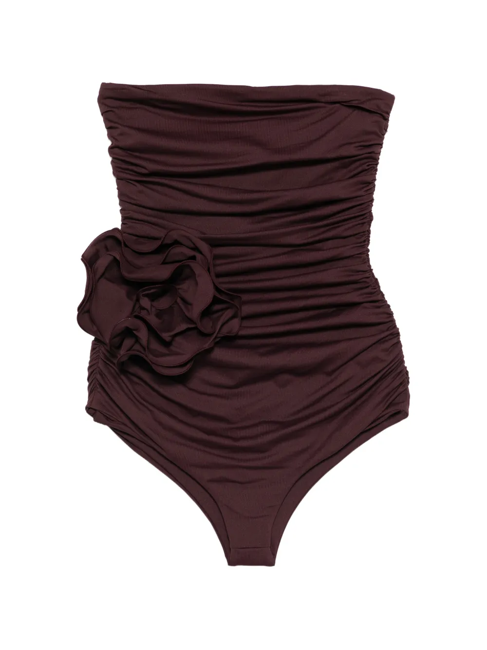 Magda Butrym ruffled swimsuit - Rosso