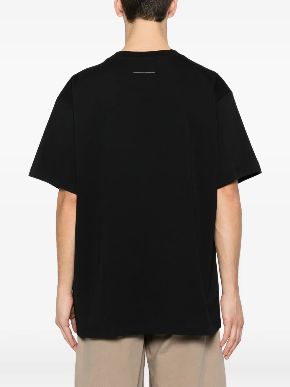 MM6 Maison Margiela T-shirt met grafische print Zwart