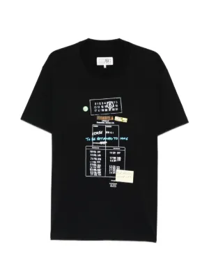 MM6 Maison Margiela グラフィック Tシャツ | ブラック | FARFETCH JP