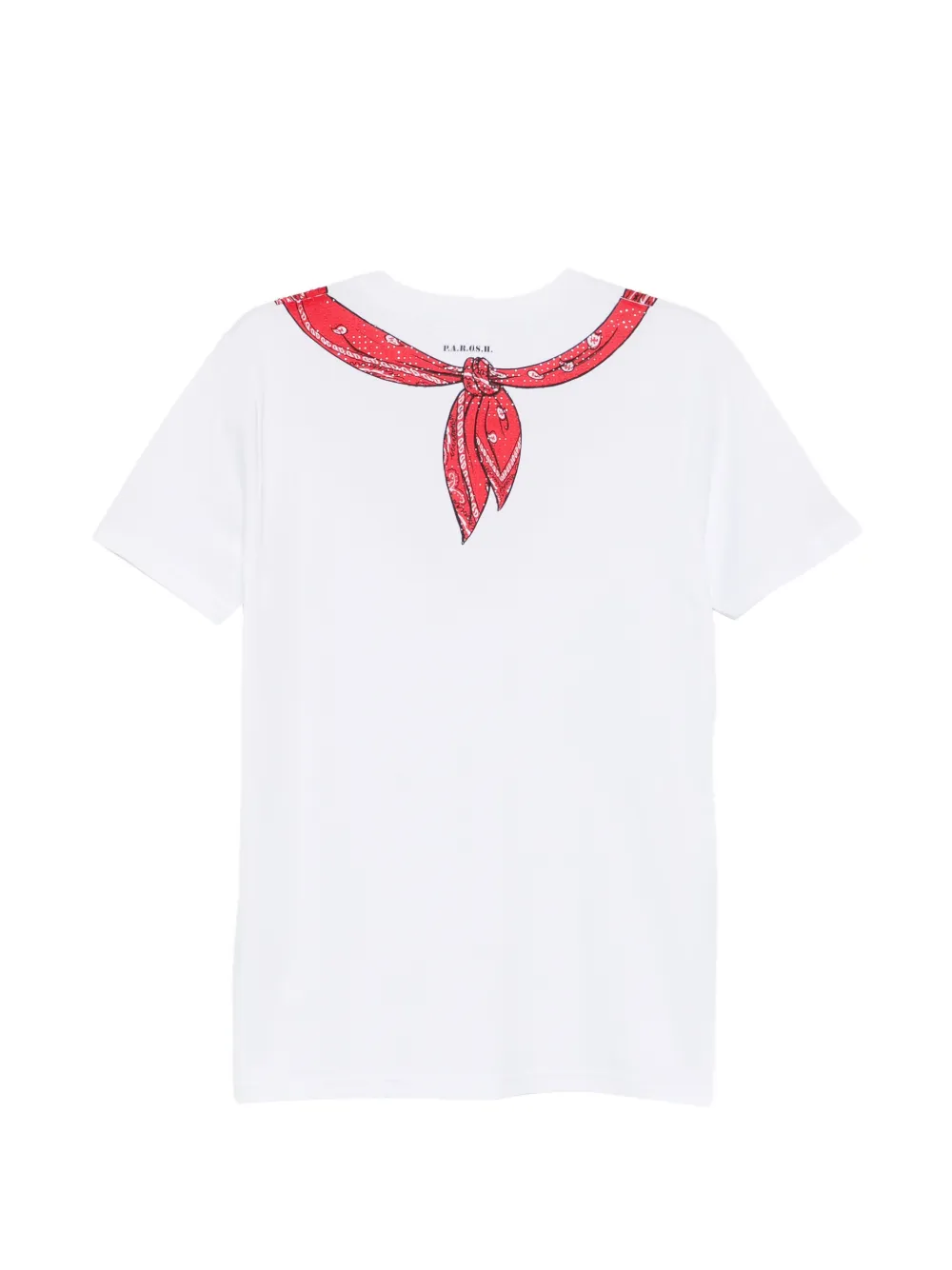  P.a.r.o.s.h. Bandana V-neck T-shirt - White 